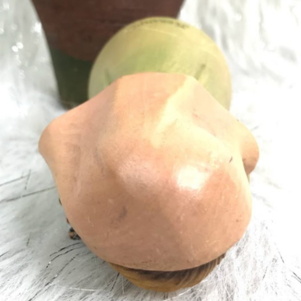 Vintage Anri Italian Wood Carved "Girl with Dove" - Picture 11 of 14